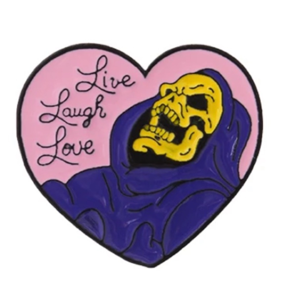 NEW Pin - Grim Reaper “Live Laugh Love”